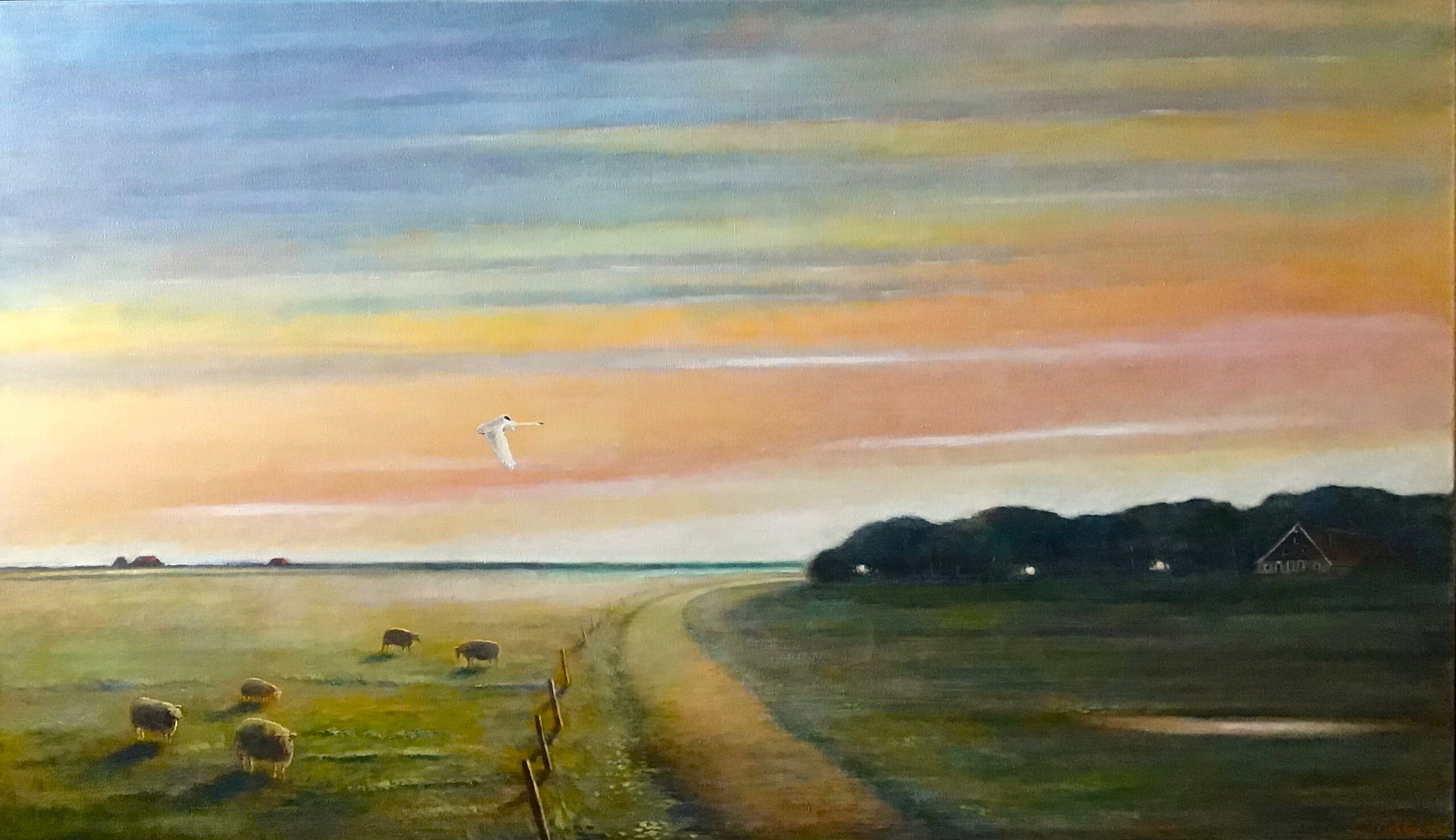 Fryslan en Twente olieverf · 120 x 70 cm
