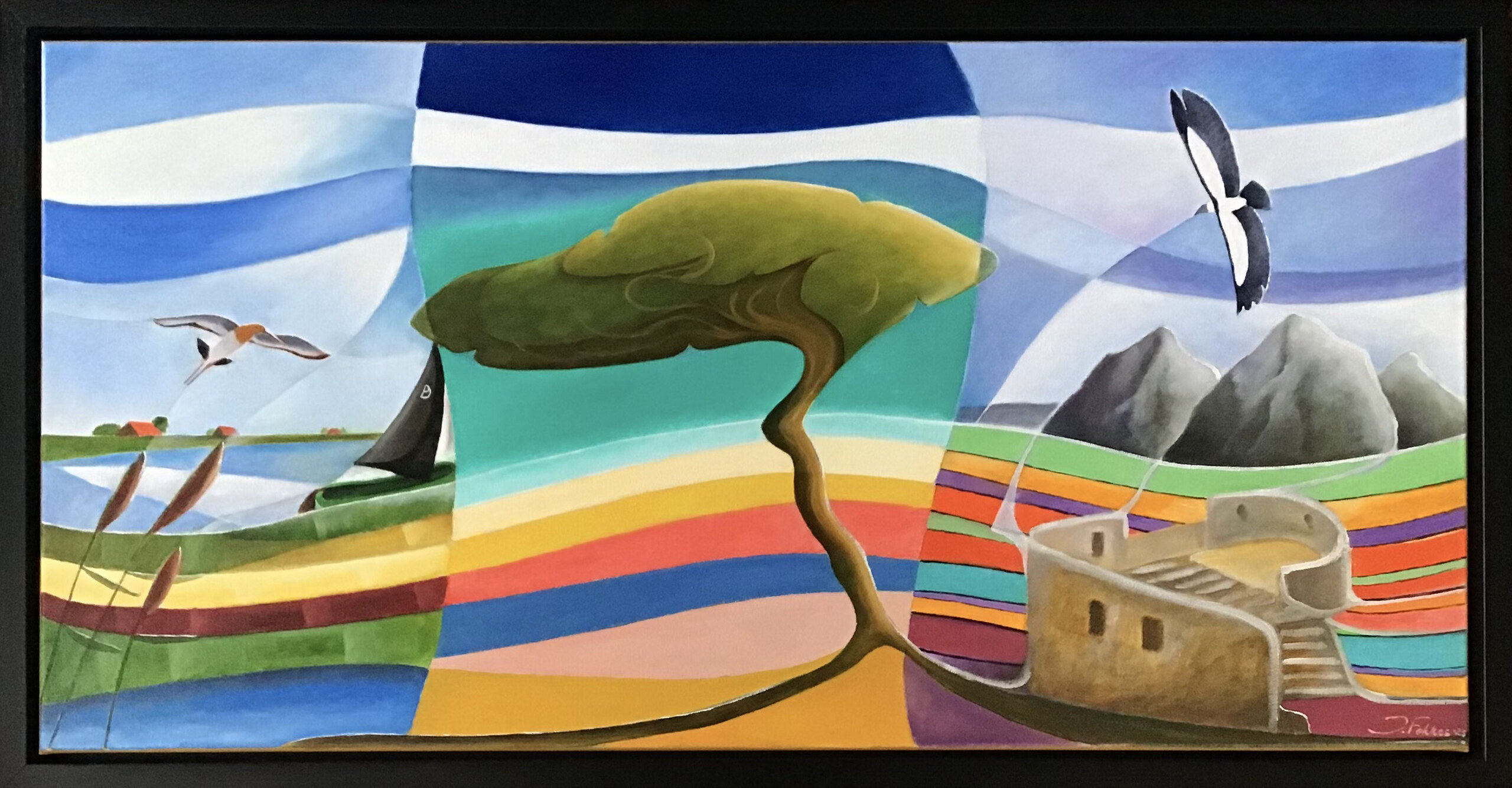 Schilderij in opdracht: Fryslân, Aruba, Peru