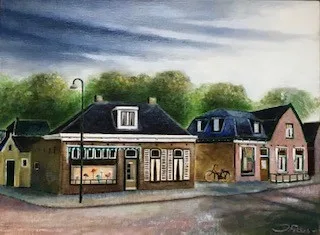 Kninebuurt jieren 50/60: Wiebren Siets en dames Dokkum