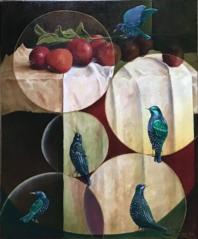 Circle of life olie/doek 50 x 60 cm